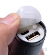 Solight LED újratölthető zseblámpa, 300lm, Cree, zoom, külső akkumulátor, Li-ion Előnézet 