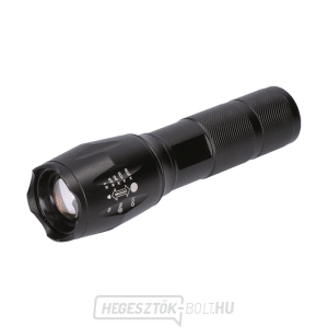 Solight LED újratölthető zseblámpa, 300lm, Cree, zoom, külső akkumulátor, Li-ion gallery main image