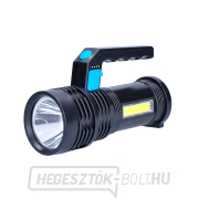 Solight LED újratölthető zseblámpa fogantyúval és oldalsó fénnyel, 150+100lm, Li-ion gallery main image
