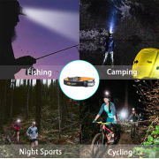 Solight LED újratölthető fejlámpa, 150 + 100lm, fehér és piros fény, Li-ion náhled