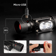 Solight LED újratölthető fejlámpa, 650lm, Li-ion náhled