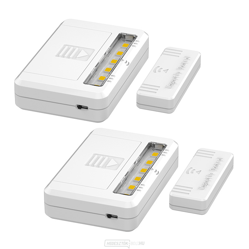 Solight LED lámpák szekrényekbe, komódokba és fiókos szekrényekbe, 40lm, 2x AAA, 2 db a csomagban