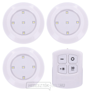 Solight LED lámpák távirányítóval, 3x 50lm, időzítővel, elemes működésű gallery main image
