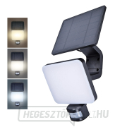 Solight LED napelemes világítás szenzorral, 11W, 1200lm, 3 CCT, Li-ion, fekete gallery main image