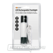 Solight LED újratölthető kézi zseblámpa kempinglámpával, 250lm, külső akkumulátorral, Li-ion akkumulátorral náhled