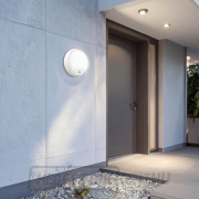 Solight LED kültéri világítás szenzorral, 3 CCT, 15/18/20W, 1800lm, 22cm, 2in1 - fehér és fekete burával Előnézet 