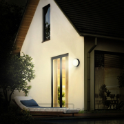 Solight LED kültéri világítás szenzorral és állítható CCT-vel, 18W, 1800lm, 22cm, 2in1 - fehér és fekete burával Előnézet 