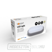 Solight LED kültéri világítás ovális, 13W, 910lm, 4000K, IP54, 21cm, szürke színű náhled
