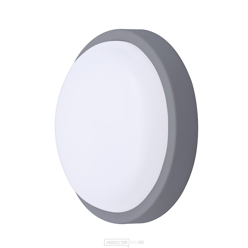 Solight LED kültéri világítás kerek, 13W, 910lm, 4000K, IP54, 17cm, szürke színű