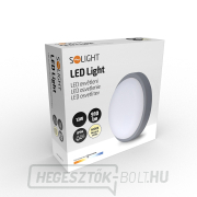Solight LED kültéri világítás kerek, 13W, 910lm, 4000K, IP54, 17cm, szürke színű náhled