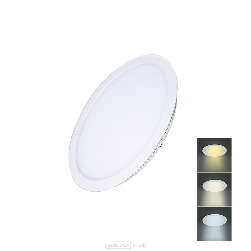 Solight LED mini panel CCT, mennyezetre szerelhető, 6W, 450lm, 3000K, 4000K, 6000K, kerek