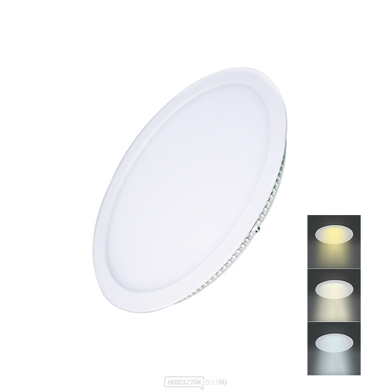 Solight LED mini panel CCT, mennyezetre szerelhető, 12W, 900lm, 3000K, 4000K, 6000K, kerek