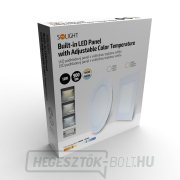 Solight LED mini panel CCT, mennyezetre szerelhető, 12W, 900lm, 3000K, 4000K, 6000K, kerek náhled