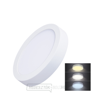 Solight LED mini panel CCT, felületre szerelhető, 12W, 900lm, 3000K, 4000K, 6000K, kerek gallery main image