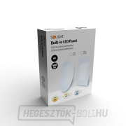 Solight LED mini panel, mennyezetre szerelhető, 6W, 400lm, 3000K, vékony, négyzet alakú, fehér Előnézet 