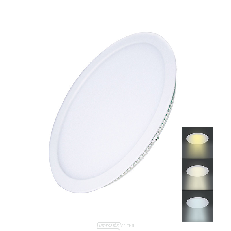 Solight LED mini panel CCT, mennyezetre szerelhető, 18W, 1530lm, 3000K, 4000K, 6000K, kerek