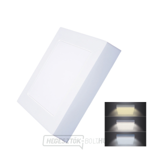 Solight LED mini panel CCT, felületre szerelhető, 12W, 900lm, 3000K, 4000K, 6000K, négyzet alakú gallery main image