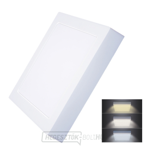 Solight LED mini panel CCT, felületre szerelhető, 18W, 1530lm, 3000K, 4000K, 6000K, négyzet alakú gallery main image