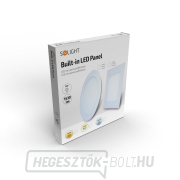 Solight LED mini panel, mennyezetre szerelhető, 18W, 1530lm, 3000K, vékony, kerek, fehér Előnézet 