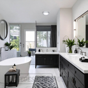 Solight LED mini panel fürdőszobai 2 az 1-ben, 3CCT, mennyezeti/felületre szerelhető, 12W, 1020lm, IP54, ezüst, kerek Előnézet 