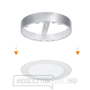 Solight LED mini panel fürdőszobai 2 az 1-ben, 3CCT, mennyezeti/felületre szerelhető, 12W, 1020lm, IP54, ezüst, kerek náhled