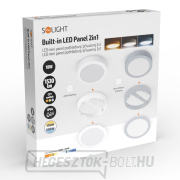 Solight LED mini panel fürdőszobai 2 az 1-ben, 3CCT, mennyezeti/felületre szerelhető, 18W, 1530lm, IP54, fehér, kerek náhled