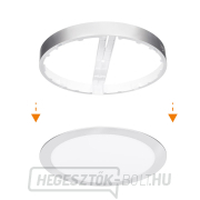 Solight LED mini panel fürdőszobai 2 az 1-ben, 3CCT, mennyezeti/felületre szerelhető, 18W, 1530lm, IP54, ezüst, kerek náhled