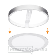 Solight LED mini panel fürdőszobai 2 az 1-ben, 3CCT, mennyezeti/felületre szerelhető, 24W, 2040lm, IP54, ezüst, kerek náhled