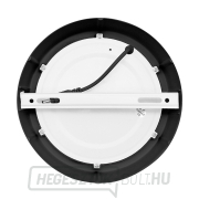 Solight LED mini panel CCT, felületre szerelhető, 12W, 900lm, 3000K, 4000K, 6000K, kerek, fekete színű náhled