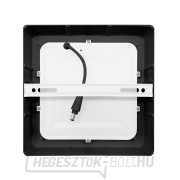 Solight LED mini panel CCT, felületre szerelhető, 12W, 900lm, 3000K, 4000K, 6000K, négyzet alakú, fekete színű náhled