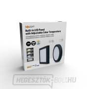 Solight LED mini panel CCT, felületre szerelhető, 12W, 900lm, 3000K, 4000K, 6000K, négyzet alakú, fekete színű náhled