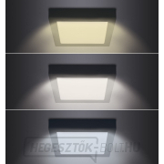 Solight LED mini panel CCT, felületre szerelhető, 18W, 1530lm, 3000K, 4000K, 6000K, négyzet alakú, fekete színű náhled