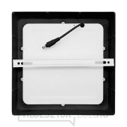 Solight LED mini panel CCT, felületre szerelhető, 18W, 1530lm, 3000K, 4000K, 6000K, négyzet alakú, fekete színű náhled