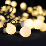 Solight LED 2 az 1-ben kültéri karácsonyi fényfüzér, gömb alakú, távirányítóval, 100LED, RGB+fehér, 10m+5m, 8 funkció, IP44 Előnézet 