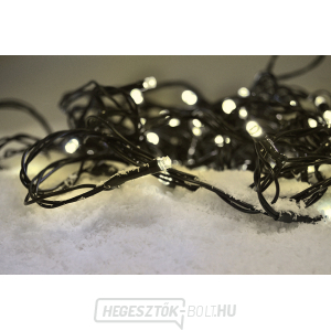 Solight LED kültéri karácsonyi fényfüzér, 50 LED, 5m, 3m kábel, 8 funkció, időzítő, IP44, meleg fehér gallery main image