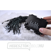 Solight LED kültéri karácsonyi fényfüzér, 50LED, 5m, 8 funkció, IP44. 3x AA, hideg fehér Előnézet 