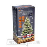 Solight LED kültéri karácsonyi fényfüzér, 50LED, 5m, 8 funkció, IP44. 3x AA, hideg fehér Előnézet 