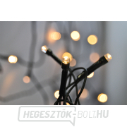 Solight LED kültéri karácsonyi fényfüzér, 200 LED, 10 m, 5 m kábel, 8 funkció, IP44, meleg fehér Előnézet 
