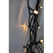 Solight LED kültéri karácsonyi fényfüzér, 200 LED, 10 m, 5 m kábel, 8 funkció, IP44, meleg fehér náhled