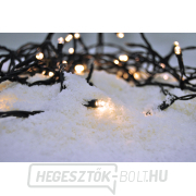 Solight LED kültéri karácsonyi fényfüzér, 200 LED, 10 m, 5 m kábel, 8 funkció, IP44, meleg fehér náhled