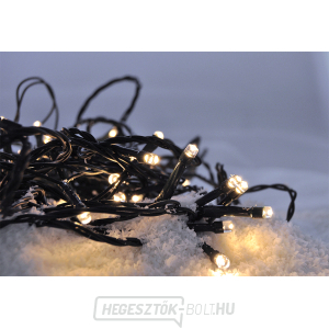 Solight LED kültéri karácsonyi fényfüzér, 200 LED, 10 m, 5 m kábel, 8 funkció, IP44, meleg fehér gallery main image