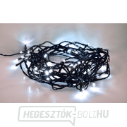 Solight LED kültéri karácsonyi fényfüzér, 200 LED, 20m, 5m kábel, 8 funkció, időzítő, IP44, hideg fehér Előnézet 