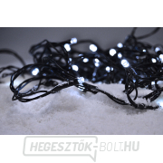 Solight LED kültéri karácsonyi fényfüzér, 200 LED, 20m, 5m kábel, 8 funkció, időzítő, IP44, hideg fehér gallery main image