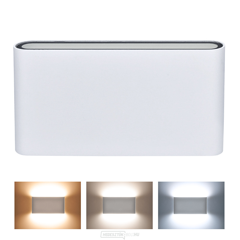 Solight LED kültéri fali lámpa Modena, 12W, 680lm, 120°, fehér