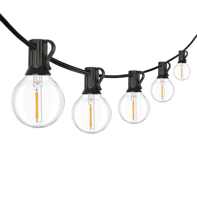 Solight LED kültéri fényfüzér izzókkal, 25 izzó, 15m+5m, 750lm, meleg fehér