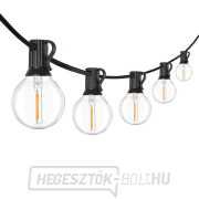 Solight LED kültéri fényfüzér izzókkal, 25 izzó, 15m+5m, 750lm, meleg fehér gallery main image