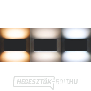 Solight LED kültéri fali lámpa Modena, 12W, 800lm, 3CCT, fekete Előnézet 