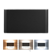 Solight LED kültéri fali lámpa Modena, 12W, 800lm, 3CCT, fekete gallery main image