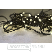 Solight LED kültéri karácsonyi fényfüzér, 100LED, 10m, 3m kábel, 8 funkció, IP44, 3x AA, meleg fehér gallery main image