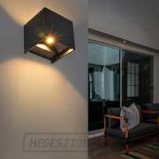 Solight LED kültéri fali lámpa Parma, 6W, 420lm, 3000K, fekete Előnézet 